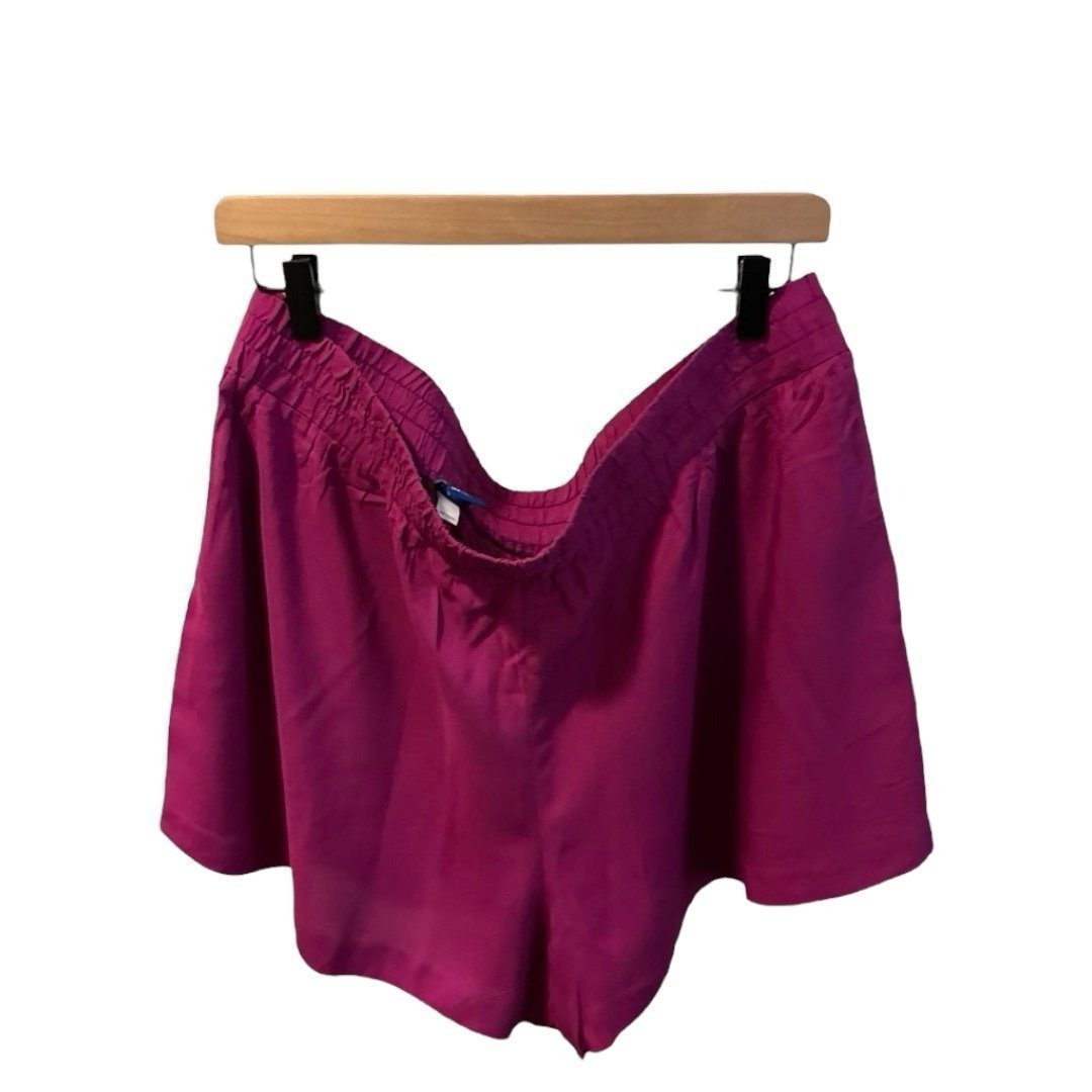 Apt 9 Pull On Shorts Elastic Waist Casual Purple Sizenxl